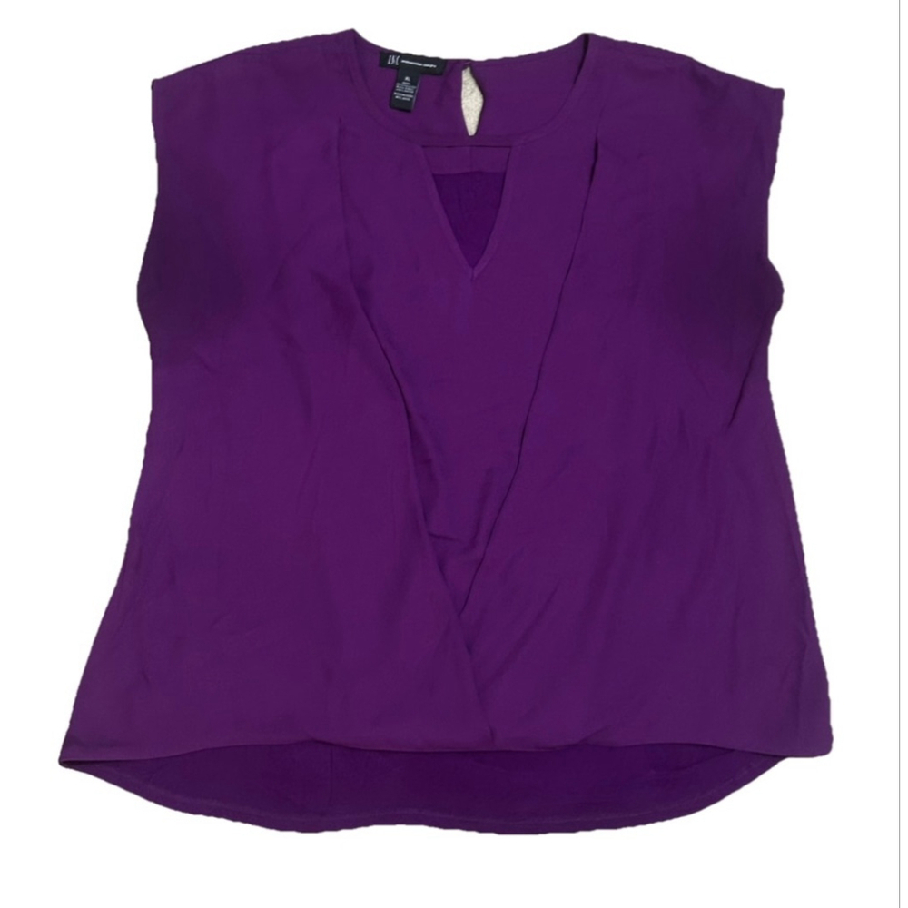 Women's INC International Concepts Purple Blouse Size XL